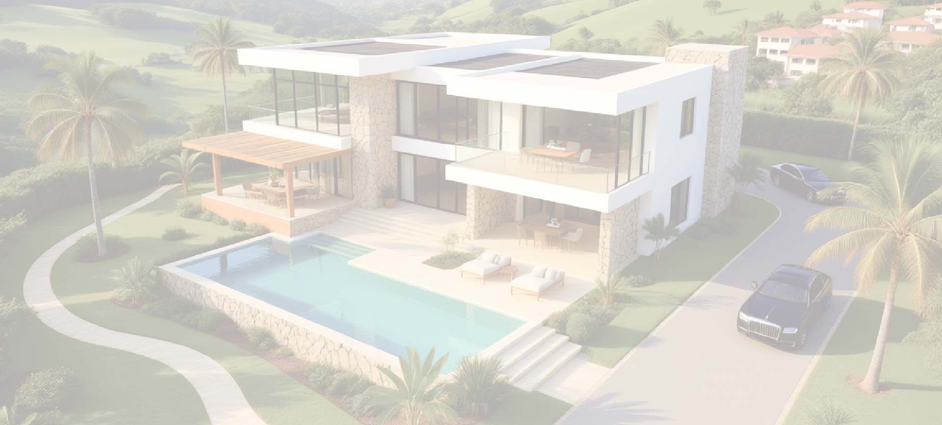 Luxury villa with modern architecture